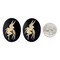 Black and Cream Dancing Fairy Cameos 40mm x 30mm Cameos, Set of Two - XXX - *CAM354